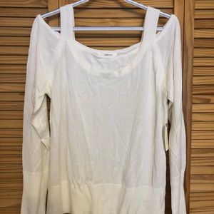 Jaime open shoulder knit top